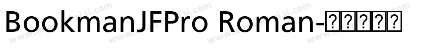 BookmanJFPro Roman字体转换